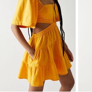 Free People Cross of Sunlight Mini Dress